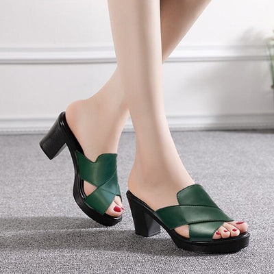 ChunkyCharm™ – Stylische Chunky Platform High Heel Sandalen für Damen