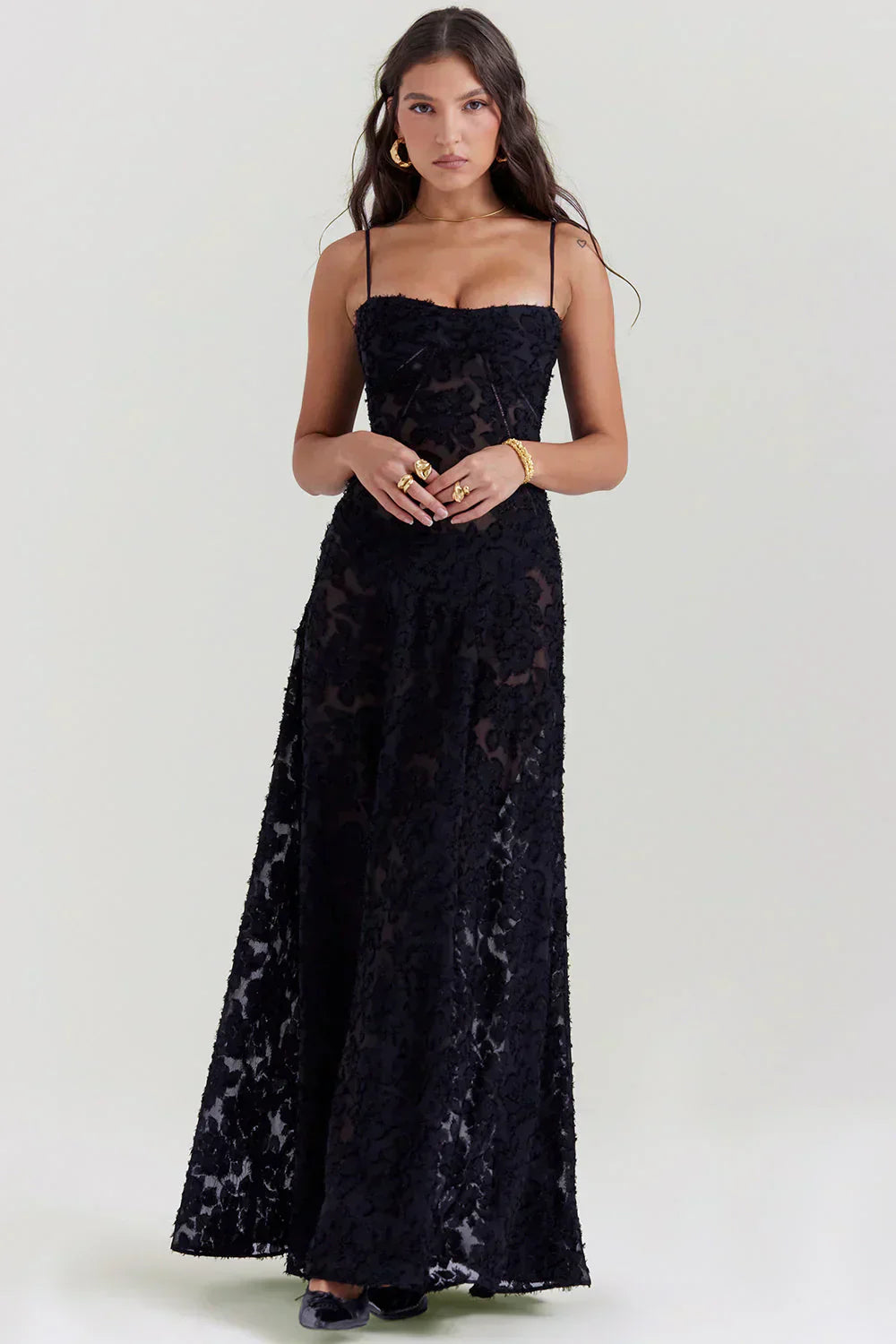 Corsalina™ – Damen Maxikleid Sommer mit Eleganter Corsage