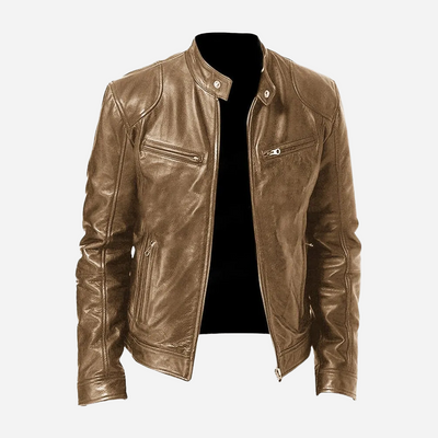 Dominic - Eine lässige Herren-Lederjacke mit schmaler Passform