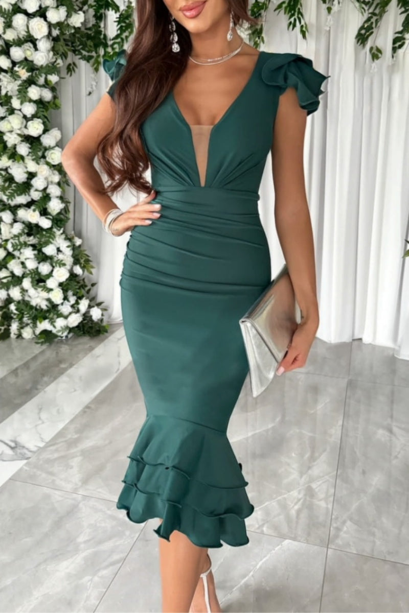 Viviana® | Lässiges Kleid mit V-Ausschnitt