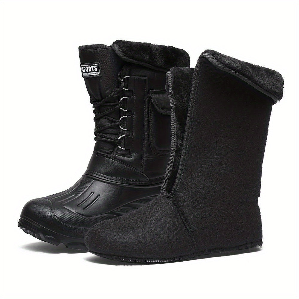 Winterschuhe Herren | Outdoor Hoher Stiefel Mit Schnürung