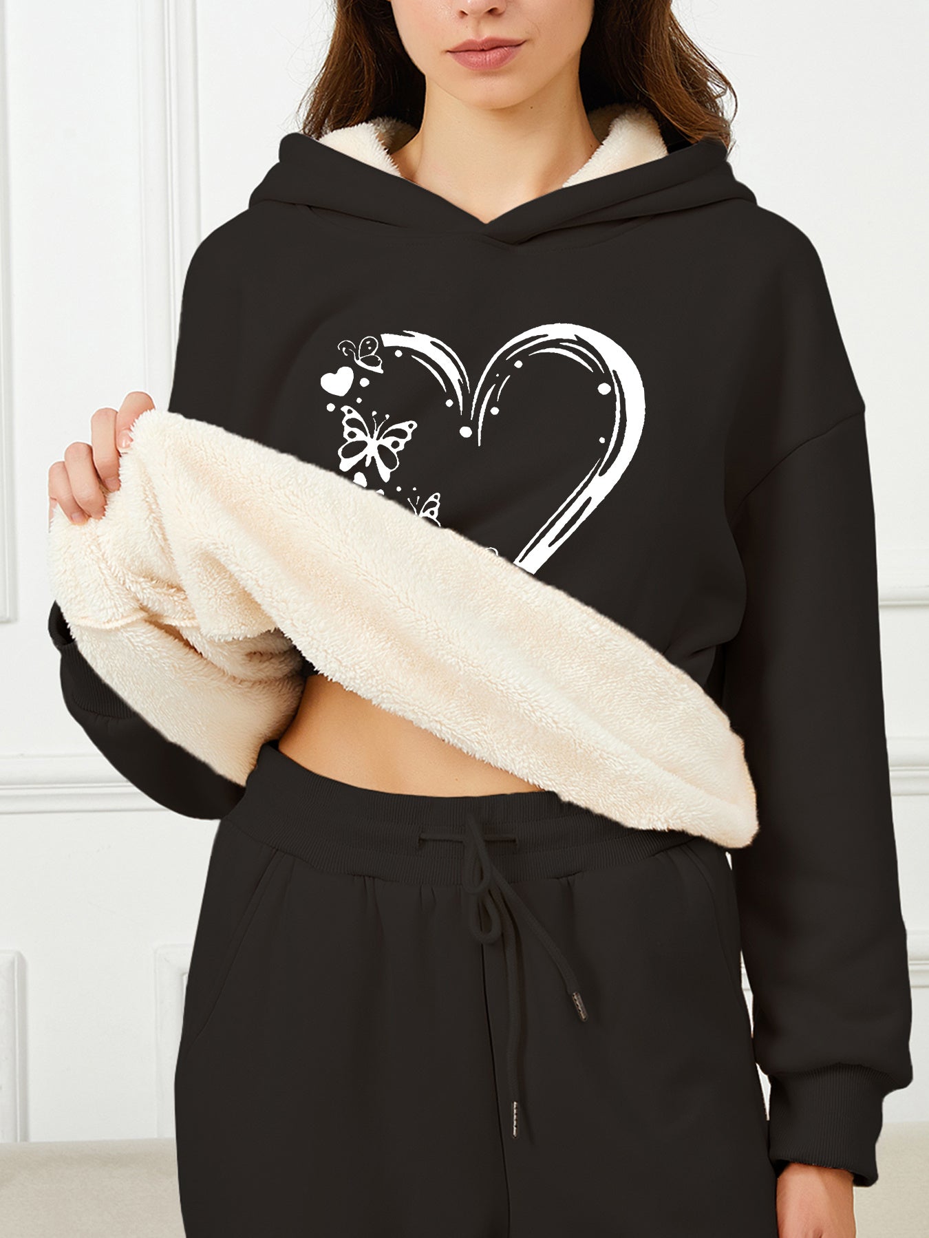 Eleganter Fleece-Pullover-Hoody mit Kapuze für Women | Perfekt für Outdoor-Aktivitäten