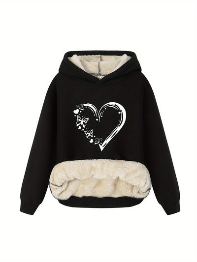 Eleganter Fleece-Pullover-Hoody mit Kapuze für Women | Perfekt für Outdoor-Aktivitäten