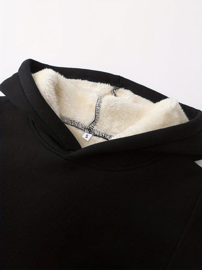 Eleganter Fleece-Pullover-Hoody mit Kapuze für Women | Perfekt für Outdoor-Aktivitäten