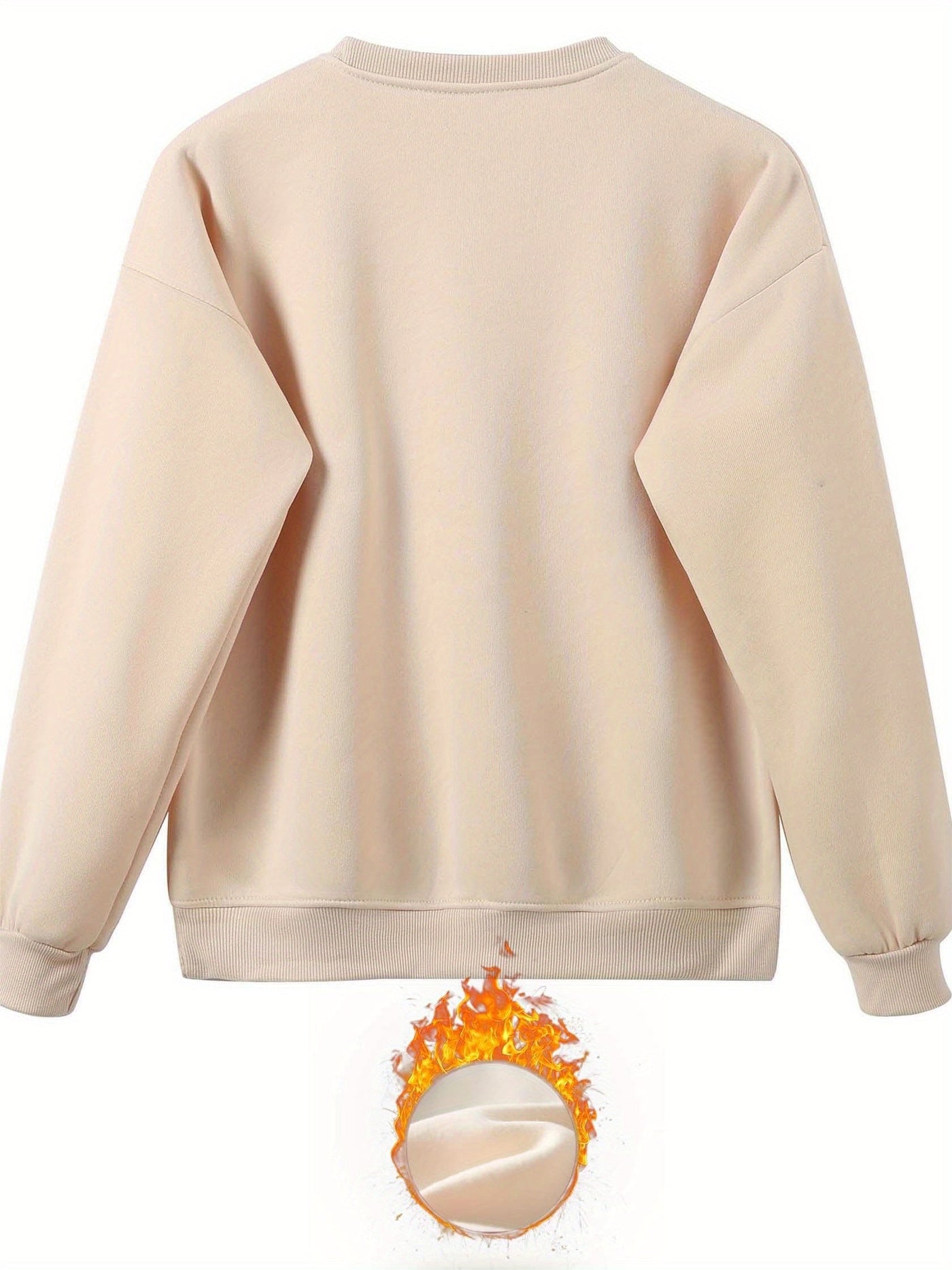 Stilvoller Pullover Mit Rundhals Und Alphabetdruck & Jogginghosenkleid Für Damen | Ideal für Herbst/Winter