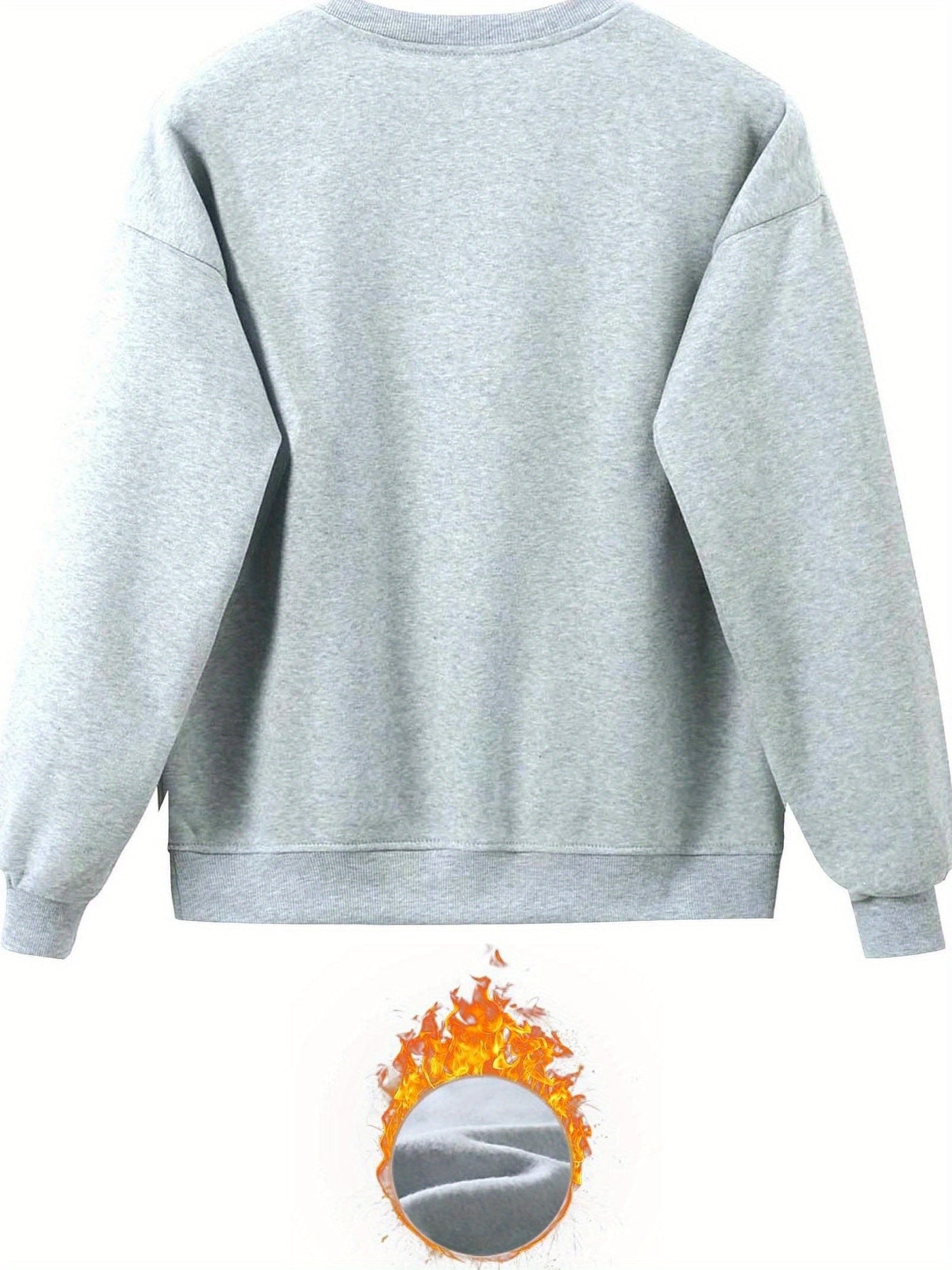 Stilvoller Pullover Mit Rundhals Und Alphabetdruck & Jogginghosenkleid Für Damen | Ideal für Herbst/Winter