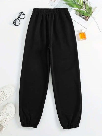 Stilvoller Pullover Mit Rundhals Und Alphabetdruck & Jogginghosenkleid Für Damen | Ideal für Herbst/Winter