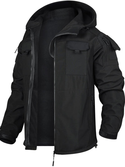 Taktische Kapuzen-Outdoorjacke Mit Cargo-Hosen-Set Wasserdicht Für Herren | Perfekt für Outdoor-Aktivitäten