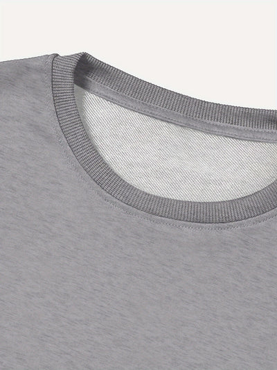 Bequemer Baumwollstrickpullover Mit Herzprint & Jogginghose Für Damen | Perfekt für Herbst/Winter