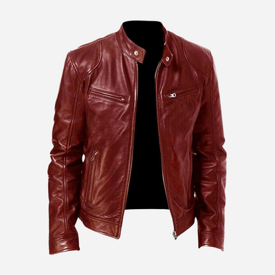 Dominic - Eine lässige Herren-Lederjacke mit schmaler Passform