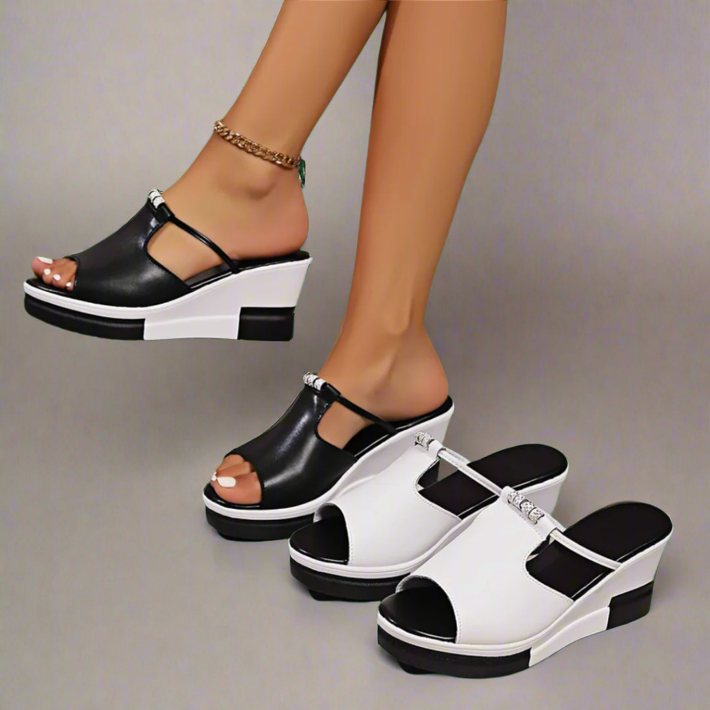 Zunfrida™ | Luxus-Orthopädische Sandalen mit hohen Absätzen