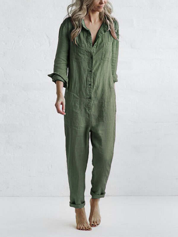 Langärmeliger Jumpsuit für Frauen