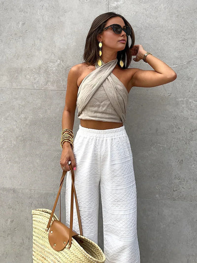 Wickel-Crop-Top | Boho & Elegant | Leicht & Luftig