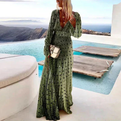 Erindel - WUNDERSCHÖNES LANGES KLEID – ELEGANZ MIT LEICHTIGKEIT