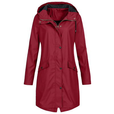 Casual Hooded Langer Winddichter Trenchcoat für Damen | Ideal für den Winter