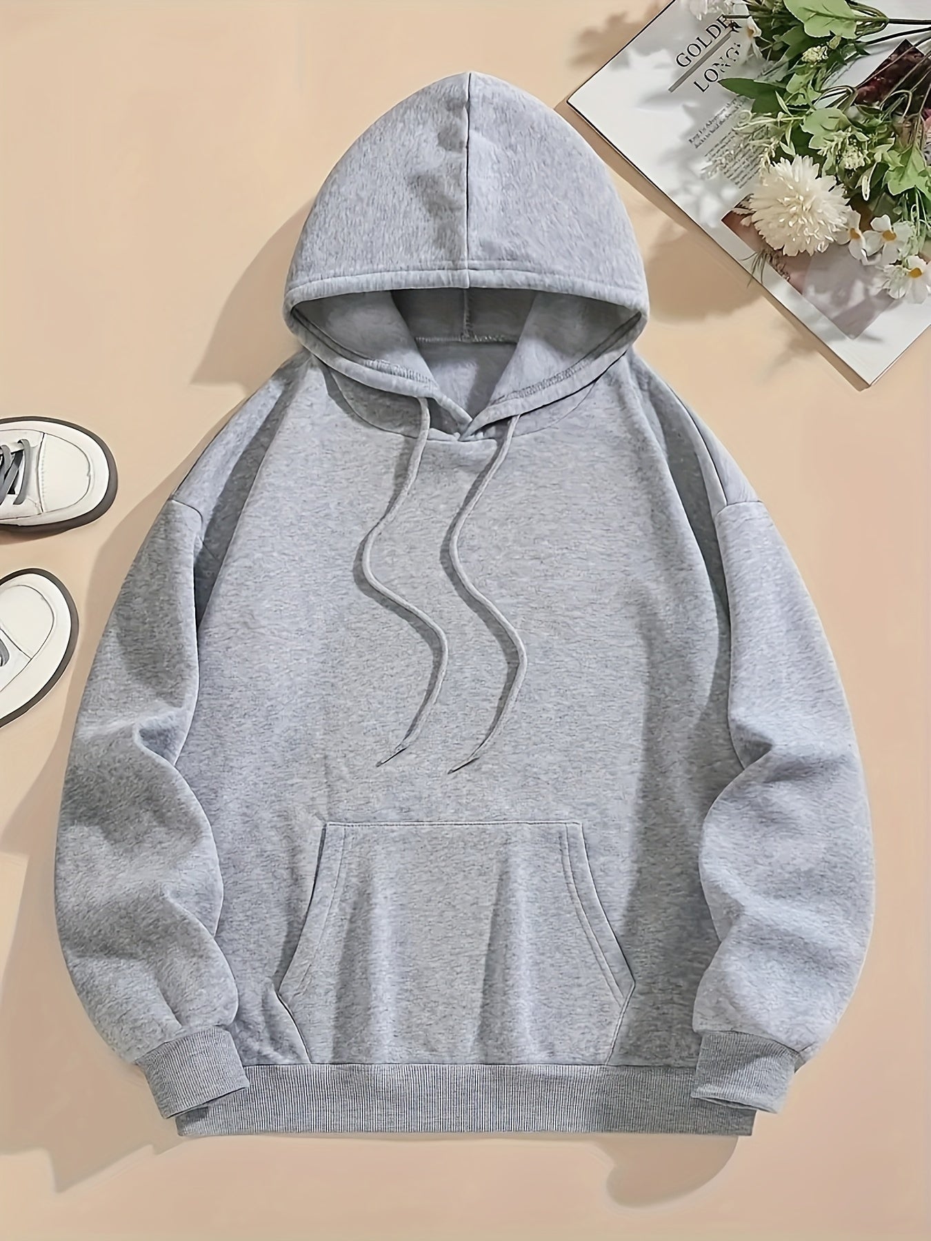 Stilvoller Pullover-Hoody mit Backprint und Kapuze für Women | Perfekt für den Alltag