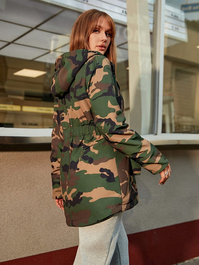Fleece-Parka-Winterjacke mit Kapuze für Damen, elegant | Perfekt für Outdoor-Aktivitäten