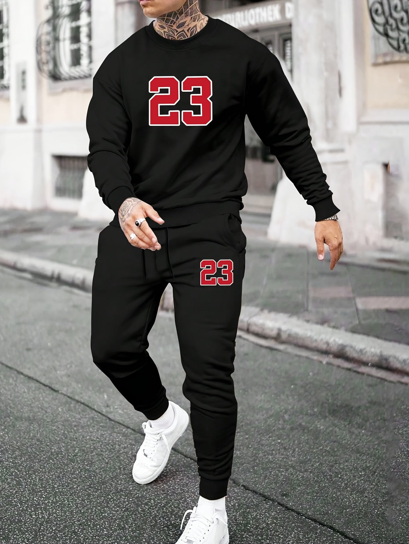 Casual Rundhals Reißverschluss Trainingsanzug Mit Jogginghose Für Herren | Perfekt für Freizeit-Tage
