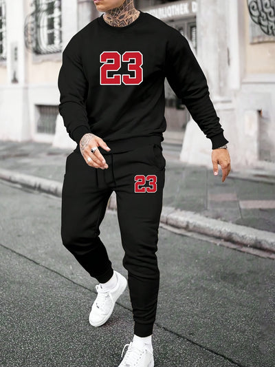 Casual Rundhals Reißverschluss Trainingsanzug Mit Jogginghose Für Herren | Perfekt für Freizeit-Tage