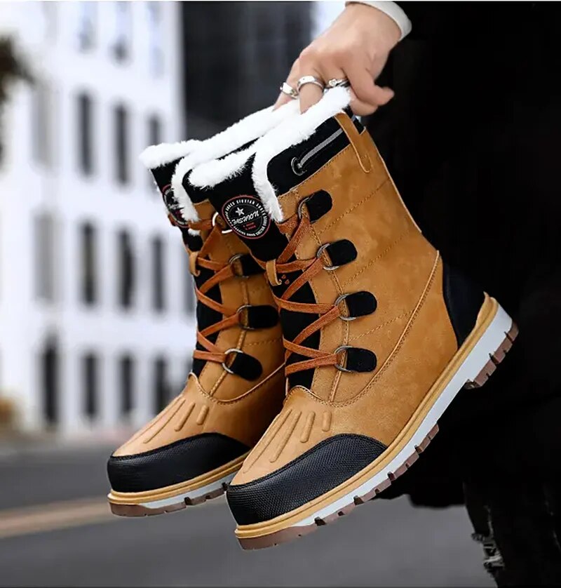Winterschuhe Herren | Mittelhohe Schnürstiefel
