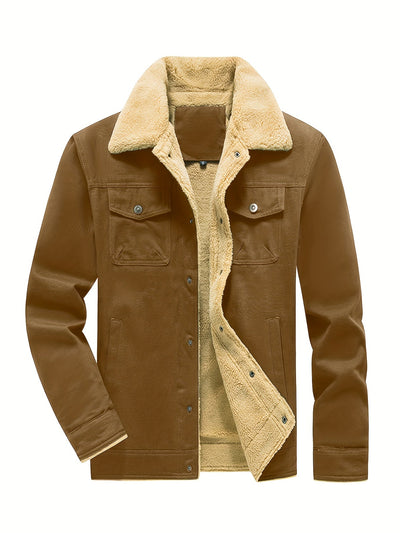 Casual Knopsluiting Met Zakken Winter Jacke Für Herren | Ideal für den Winter