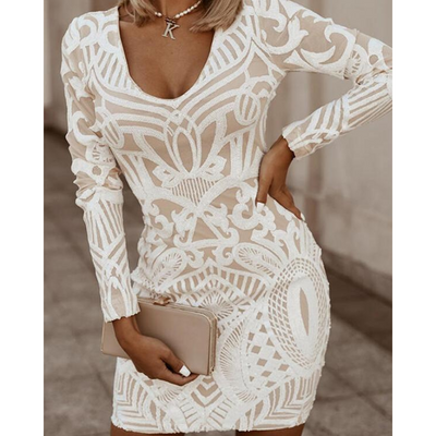 Tamsin® | Damen-Abendkleid mit V-Ausschnitt
