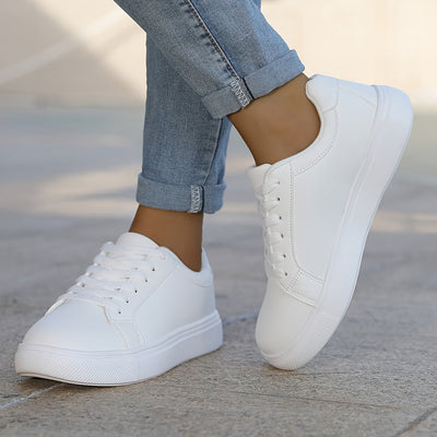 Essentielle Einfarbige Sneakers für Damen | Perfekt für den Alltag