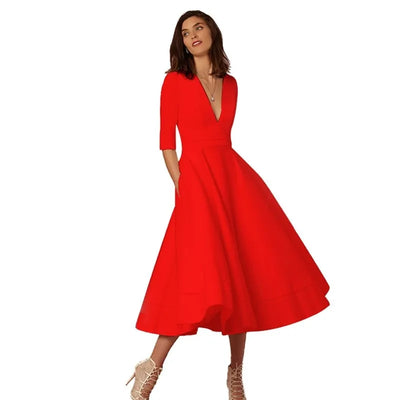 Vintage 60er Jahre A-Linien Swing Kleid