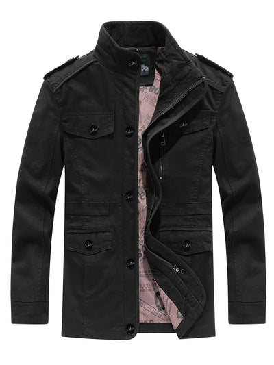 Casual Retro Stijl Katoen Winter Jacke Für Herren | Ideal für Winter