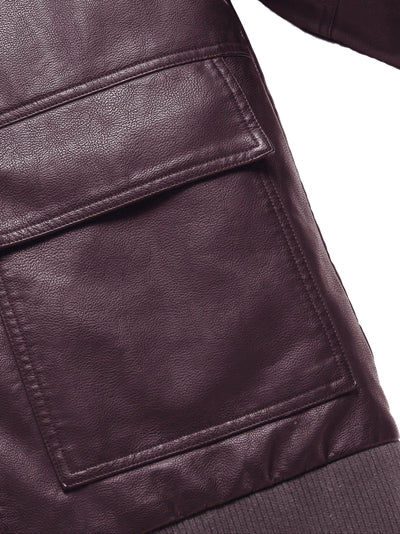 Warme Fleece PU Leder Winterjacke Für Herren | Perfekt für Outdoor-Aktivitäten