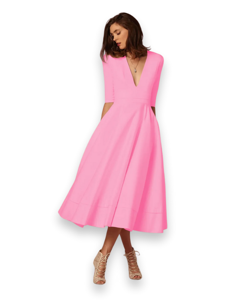 Damen Elegantes Festliches Kleid | Ärmellos Maxi