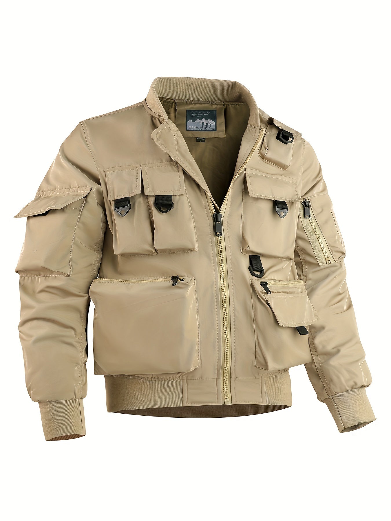 Taktische Multi-Taschen Cargo-Windbreaker-Outdoorjacke Für Herren | Perfekt für Outdoor-Aktivitäten