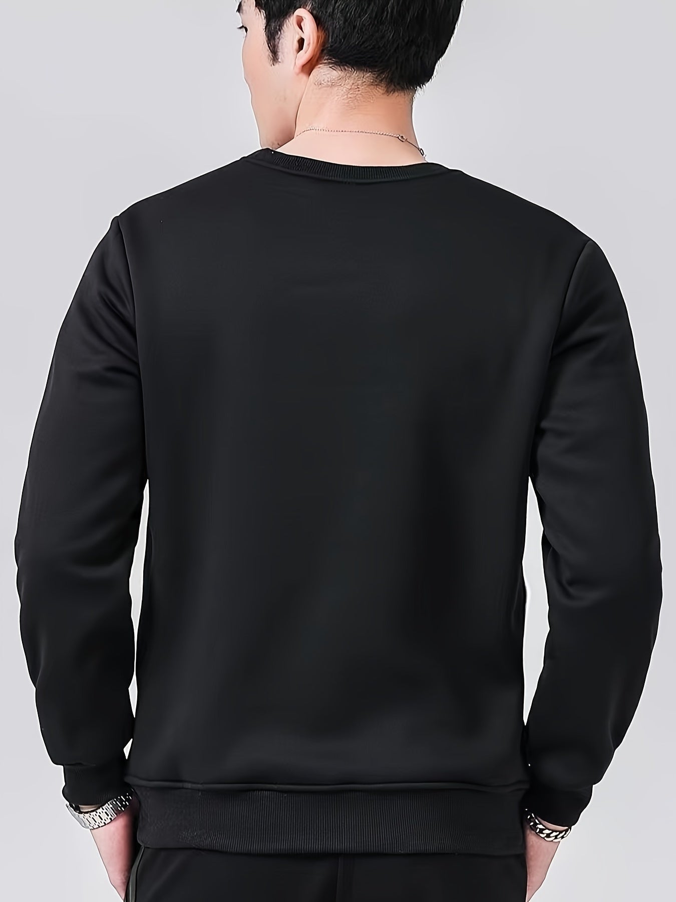 Lässiger einfarbiger Baumwolle Sweatshirt für Männer | Ideal für jeden Tag
