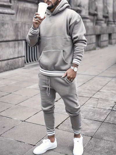 Casual Hoodie Und Hose Trainingsanzug Für Herren | Perfekt Für Freizeit-Tage