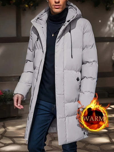 Warme Solide Kleur Puffer Winter Jacke Für Herren | Perfekt für Outdoor-Aktivitäten