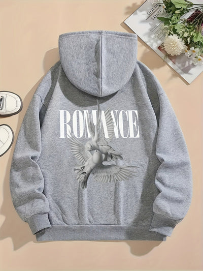 Stilvoller Pullover-Hoody mit Backprint und Kapuze für Women | Perfekt für den Alltag