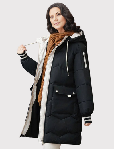 Stilvolle Elegante Winter Mittellange Parkajacke Für Damen | Perfekt für Outdoor-Aktivitäten