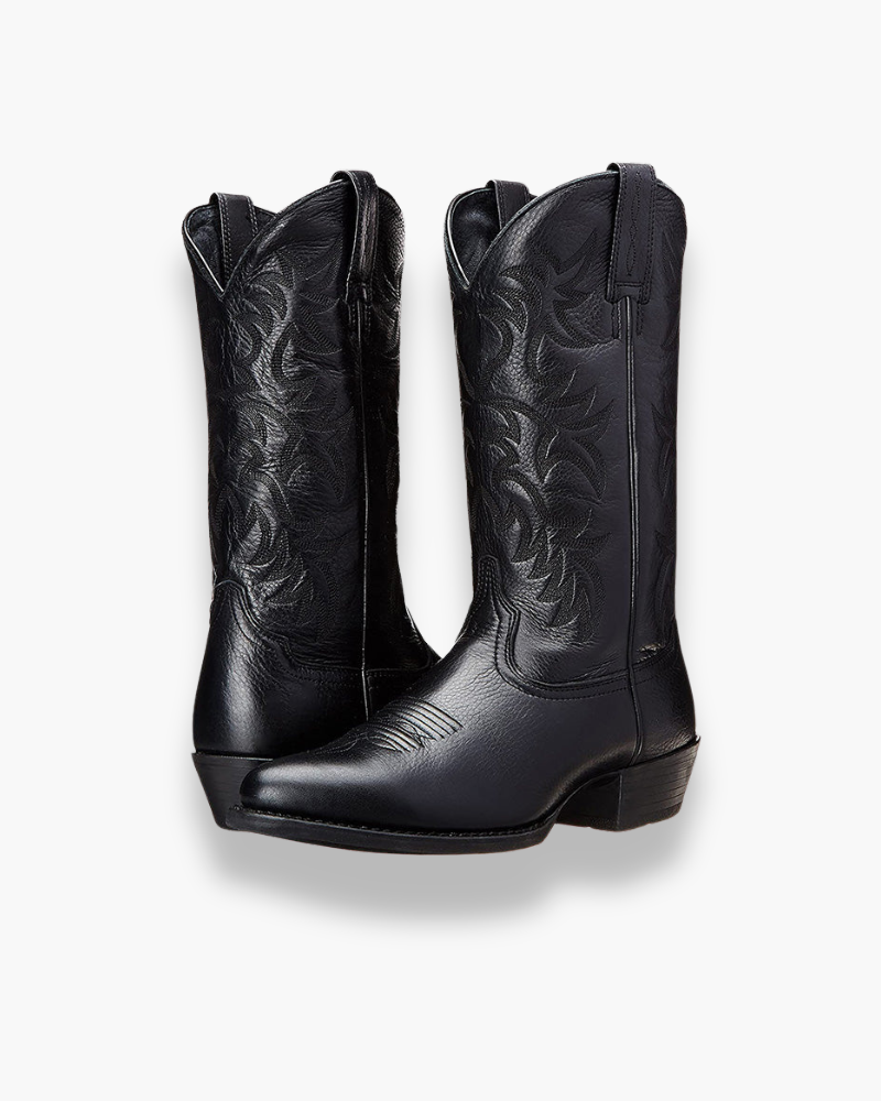 Damen Elegante Cowboystiefel | Westernstiefel Schwarz