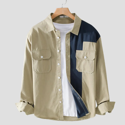 COUTURE™ PATCHWORK LANGARMHEMD