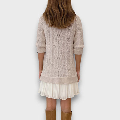 Valentina – Strickkleid mit Tüllsaum