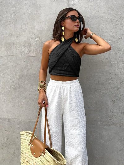 Wickel-Crop-Top | Boho & Elegant | Leicht & Luftig