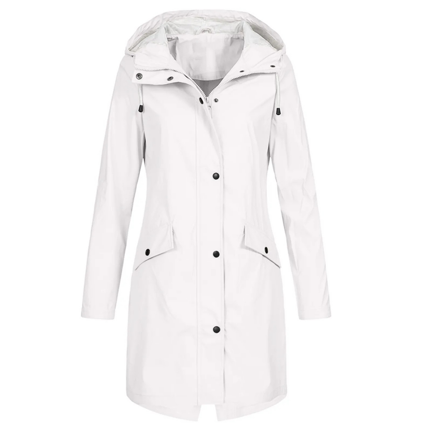 Casual Hooded Langer Winddichter Trenchcoat für Damen | Ideal für den Winter