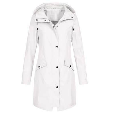 Casual Hooded Langer Winddichter Trenchcoat für Damen | Ideal für den Winter