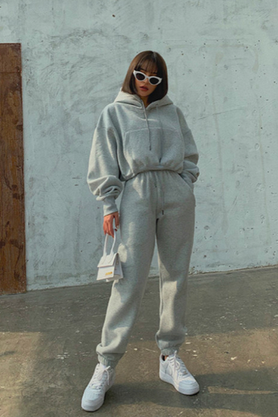 Baumwoll-Trainings- & Jogginganzug im bequemen Vintage-Look für Damen | Ideal für den Alltag
