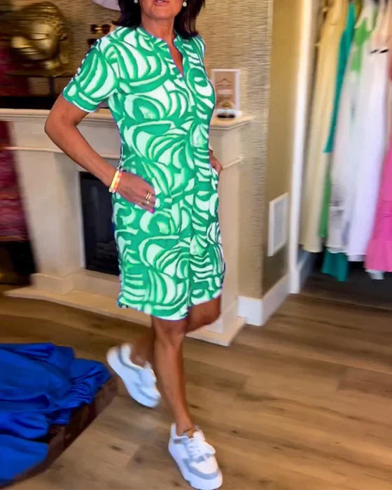 Natalie® | Kleid mit V-Ausschnitt.