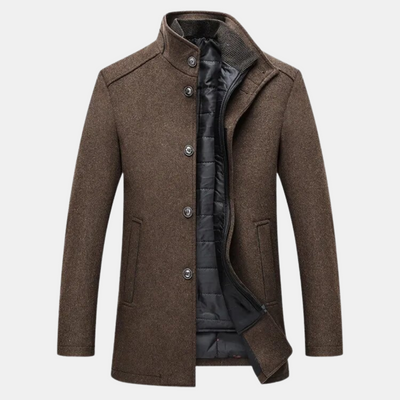 Dicker Trenchcoat aus Wolle für Herren