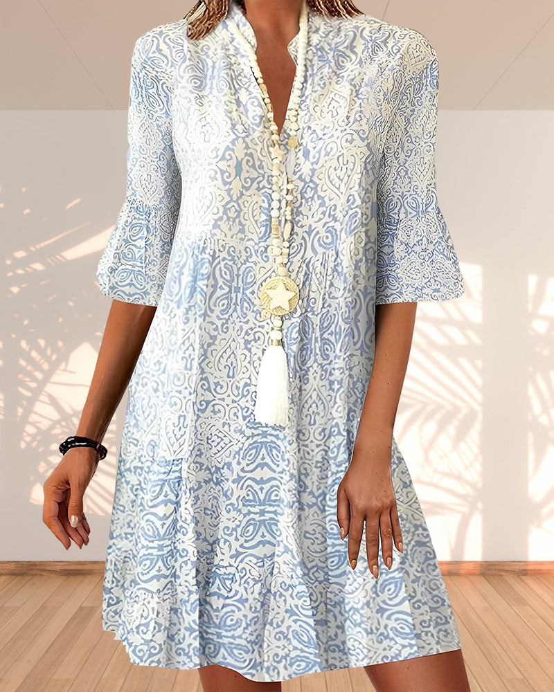 Zanda™ – Damen Kleid aus Baumwolle & Leinen