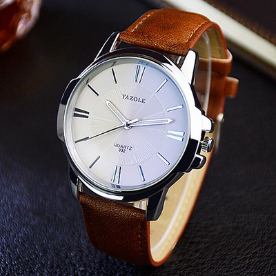 van Baerle® - Luxuriöse Blaues Glas Lederuhr