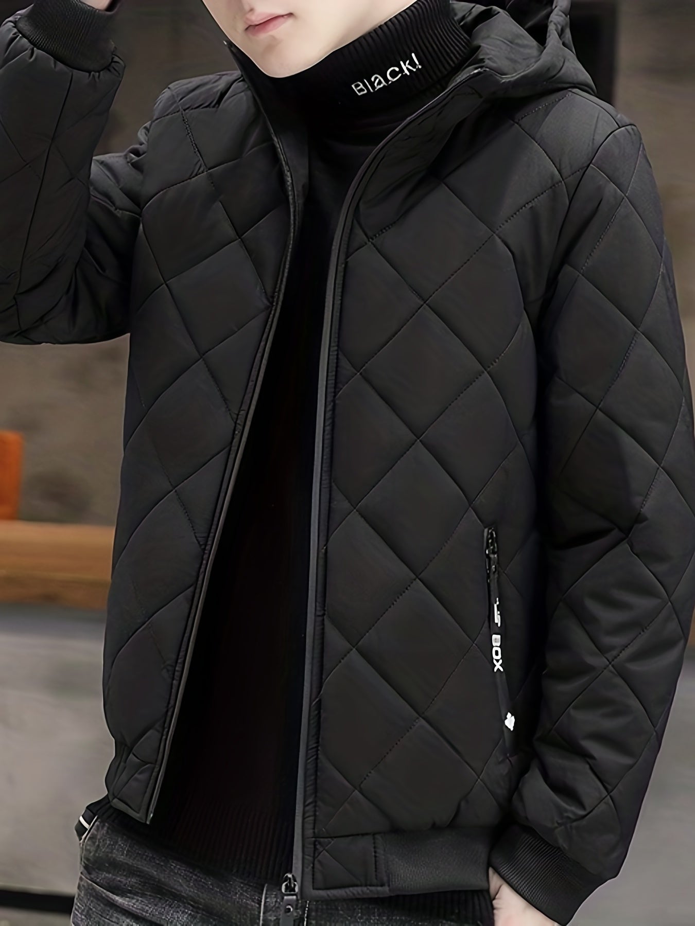 Warme Plüsch Kapuzen Winterjacke Für Herren | Perfekt für Outdoor-Aktivitäten