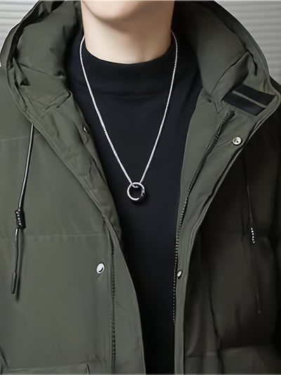 Casual Lange Winter Jacke Für Herren | Perfekt für Outdoor-Aktivitäten